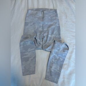 White camo lululemon leggings